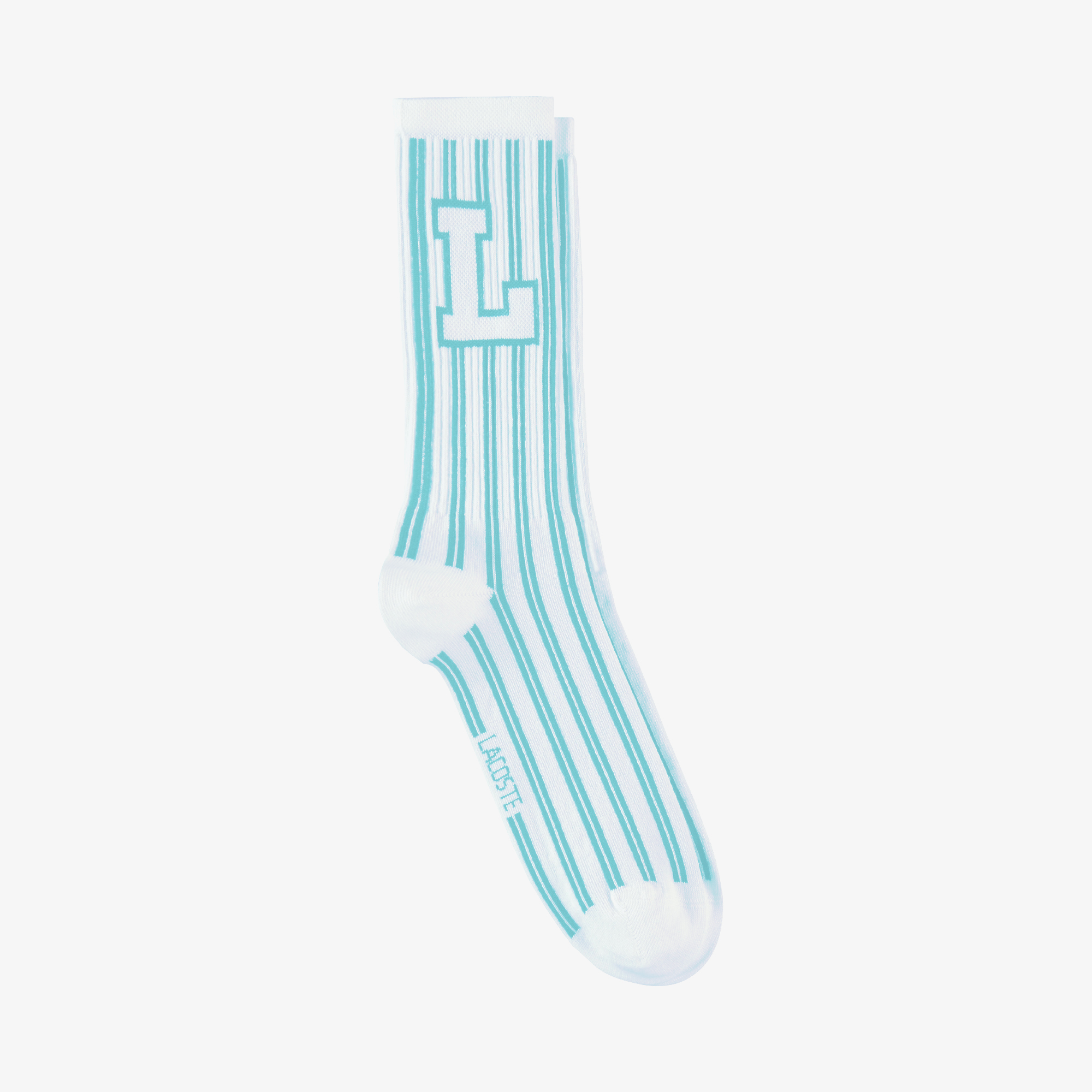 Lacoste Unisex Çizgili Mavi Çorap. 1