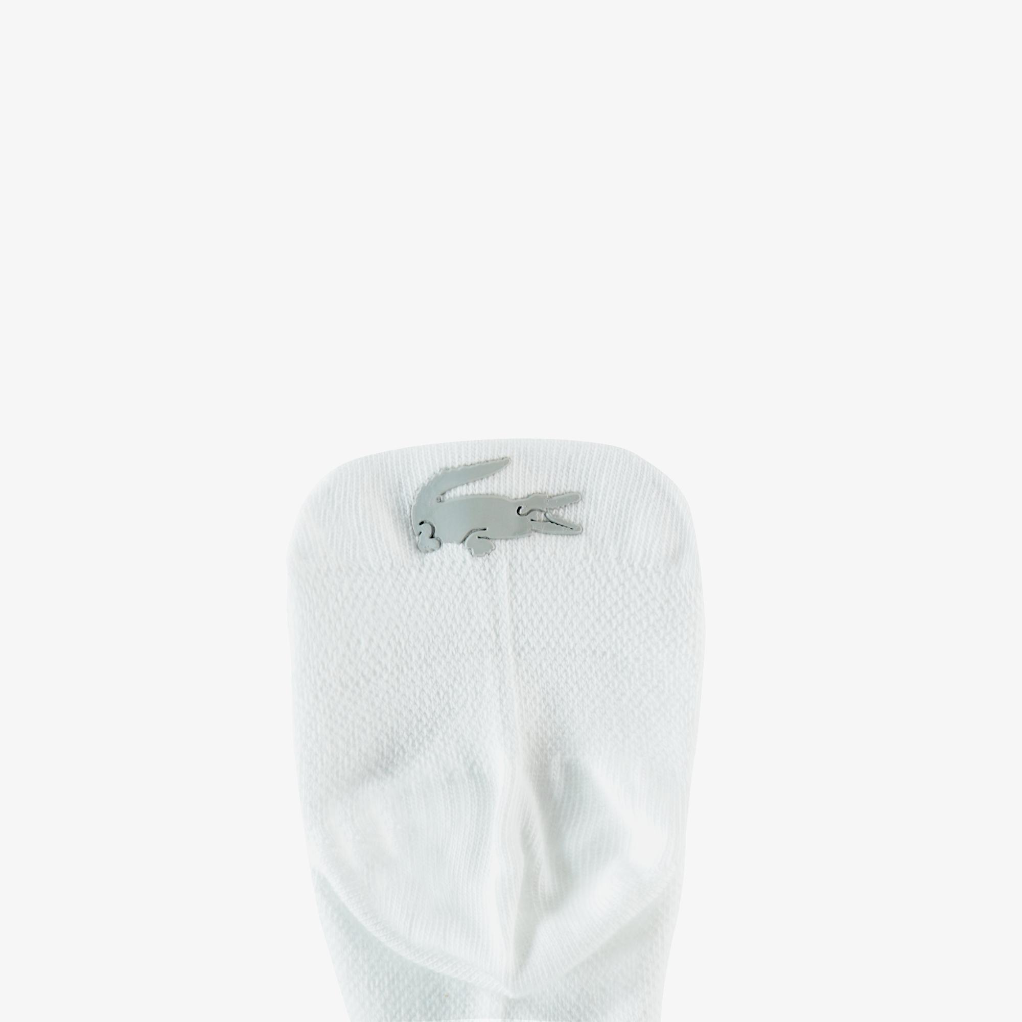Lacoste Unisex Baskılı Beyaz Çorap. 3